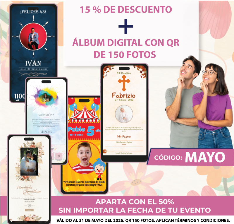 Promo 15% + Álbum gratis